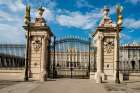 Main gate to the Royal Palace, Madrid, Spain. Art Print